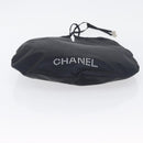 CHANEL Drawstring bag Hand Bag Satin Navy CC Auth bs33901-9