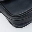 CELINE Shoulder Bag Leather Navy Gold Auth bs33902-14