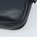 CELINE Shoulder Bag Leather Navy Gold Auth bs33902-15