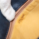 CELINE Shoulder Bag Leather Navy Gold Auth bs33902-11