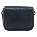 CELINE Shoulder Bag Leather Navy Gold Auth bs33902-2