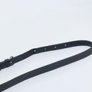 CELINE Shoulder Bag Leather Navy Gold Auth bs33902-8
