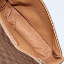 CELINE Macadam Canvas Shoulder Bag PVC Brown Gold Auth bs33903-10
