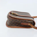 CELINE Macadam Canvas Shoulder Bag PVC Brown Gold Auth bs33903-3