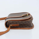 CELINE Macadam Canvas Shoulder Bag PVC Brown Gold Auth bs33903-4