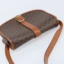 CELINE Macadam Canvas Shoulder Bag PVC Brown Gold Auth bs33903-6