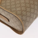 CELINE Macadam Canvas Shoulder Bag Beige Gold Auth bs33904-9