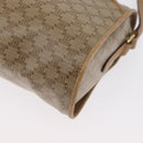 CELINE Macadam Canvas Shoulder Bag Beige Gold Auth bs33904-14