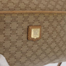 CELINE Macadam Canvas Shoulder Bag Beige Gold Auth bs33904-17