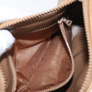 CELINE Macadam Canvas Shoulder Bag Beige Gold Auth bs33904-22