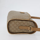 CELINE Macadam Canvas Shoulder Bag Beige Gold Auth bs33904-3