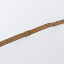 CELINE Macadam Canvas Shoulder Bag Beige Gold Auth bs33904-8