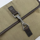 GUCCI Body Bag Canvas Beige Silver 92543 Auth bs33907-16