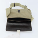 GUCCI Body Bag Canvas Beige Silver 92543 Auth bs33907-17
