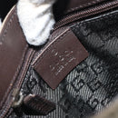 GUCCI Body Bag Canvas Beige Silver 92543 Auth bs33907-18