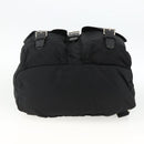 PRADA Backpack Nylon Black Silver Auth bs33909-5