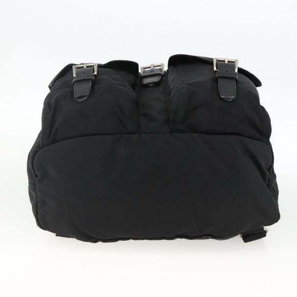 PRADA Rucksack Nylon Schwarz Silber Auth bs33909