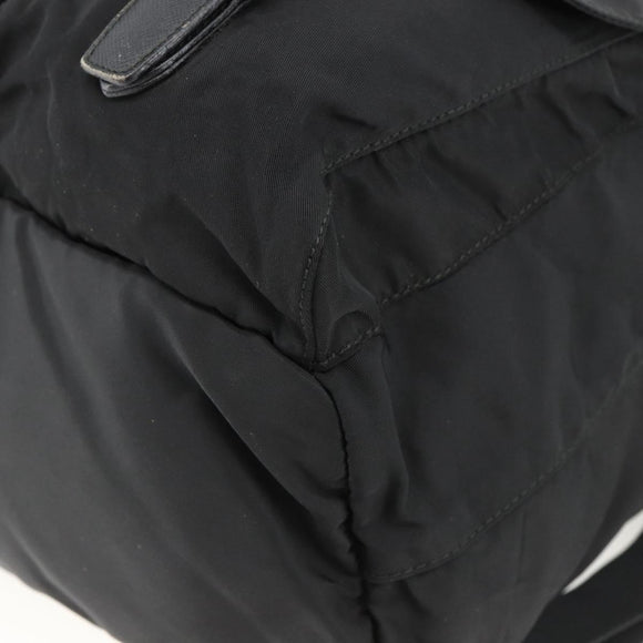 PRADA Rucksack Nylon Schwarz Silber Auth bs33909