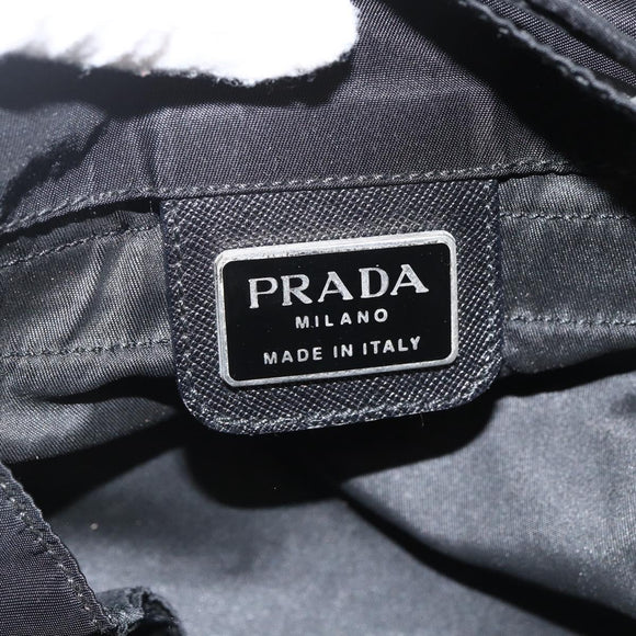 PRADA Rucksack Nylon Schwarz Silber Auth bs33909