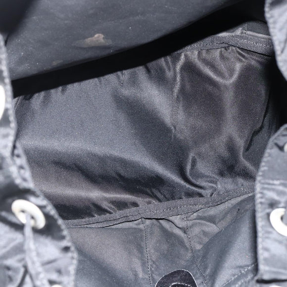 PRADA Rucksack Nylon Schwarz Silber Auth bs33909