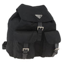 PRADA Rucksack Nylon Schwarz Silber Auth bs33909-1