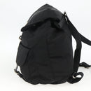 PRADA Backpack Nylon Black Silver Auth bs33909-4