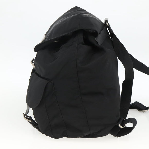 PRADA Rucksack Nylon Schwarz Silber Auth bs33909