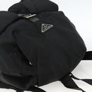 PRADA Backpack Nylon Black Silver Auth bs33909-6