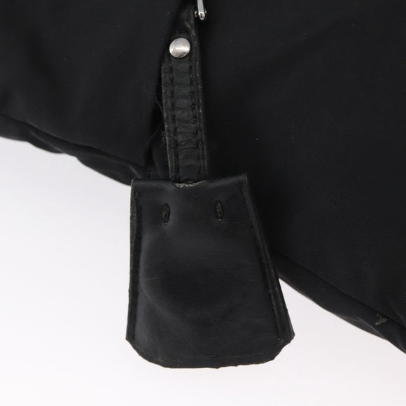 PRADA Shoulder Bag Nylon Black Silver Auth bs33911