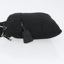 PRADA Shoulder Bag Nylon Black Silver Auth bs33911-4