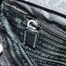 PRADA Hand Bag Nylon Black Silver Auth bs33914-20