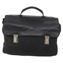 PRADA Hand Bag Nylon Black Silver Auth bs33914-13