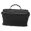 PRADA Hand Bag Nylon Black Silver Auth bs33914-2
