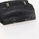 PRADA Hand Bag Nylon Black Silver Auth bs33914-6