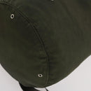 PRADA Shoulder Bag Nylon Khaki Silver Auth bs33915-14