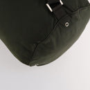 PRADA Shoulder Bag Nylon Khaki Silver Auth bs33915-17