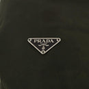 PRADA Shoulder Bag Nylon Khaki Silver Auth bs33915-18