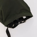 PRADA Shoulder Bag Nylon Khaki Silver Auth bs33915-6