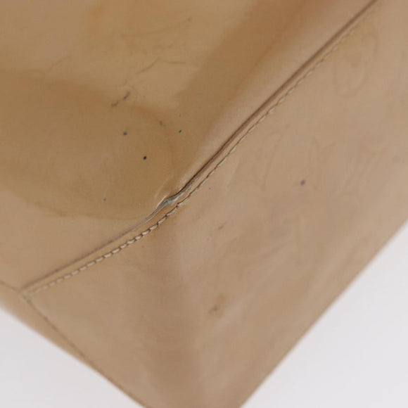 LOUIS VUITTON Monogram Vernis Reade PM Hand Bag Noisette M91334 LV Auth bs33919