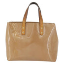 LOUIS VUITTON Monogram Vernis Reade PM Hand Bag Noisette M91334 LV Auth bs33919-13