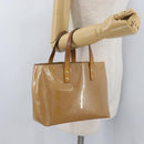 LOUIS VUITTON Monogram Vernis Reade PM Hand Bag Noisette M91334 LV Auth bs33919-22