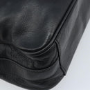 DOLCE&GABBANA Handtas Leer Zilver Zwart Auth bs33923-16