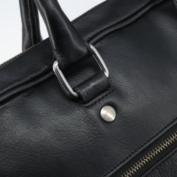 DOLCE&GABBANA Handtas Leer Zilver Zwart Auth bs33923