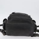 VALENTINO Backpack Leather Khaki Auth bs33924-5