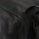 VALENTINO Backpack Leather Khaki Auth bs33924-9