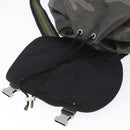 VALENTINO Backpack Leather Khaki Auth bs33924-10