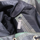 VALENTINO Backpack Leather Khaki Auth bs33924-25