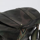VALENTINO Backpack Leather Khaki Auth bs33924-6