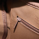 BURBERRY Nova Check Hand Bag Canvas Gold Beige Auth bs33928-20