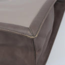 Salvatore Ferragamo Tote Bag Leather Gray Gold Auth bs33929-9